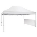 White 15 Foot Wide Tent Half Wall and Premium Stabilizer Bar Kit (Unimprinted)